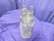 Load image into Gallery viewer, Selenite Twin Tower Lamp